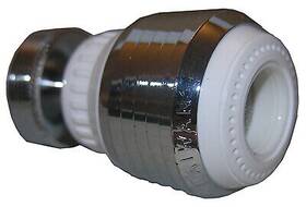 Larsen Supply Co. Inc. 09-9923 Swivel Spray Aerator Dual Thread Chrome And White 55/64- Inch X27 Femalex15/16- Ma