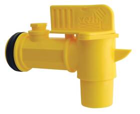 Manufacturing Corp 313050891802 Jdft Plastic Manual Handle Jumbo Drum Faucet Fits 2 Inch Openings Yellow