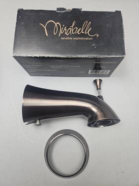 Mirabelle 781889330074 6.25 Inch Diverter Tub Spout Mirts80orb Bronze Slip Fit