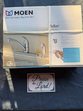 Moen 026508289358 Adler Kitchen Faucet Chrome 1 Handle 87604