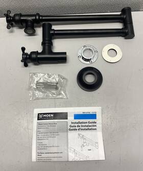 Moen S6641bl Meon Weymouth Tradiitonal Wall Mount Kitchen Faucet Matte Black
