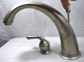 T956st Moen 2 Handle Roman Tub Lever Trim With Hand Shower Satine T956st Moen 2 Handle Roman Tub Lever Trim With Hand Shower Satine