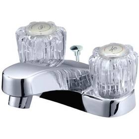 Mueller Industries 222-303bw B&k 1.2 Gpm Chrome Bathtub Faucet 2 Handles Pop-up Drain