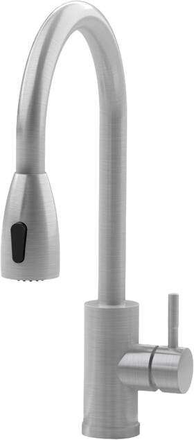 Noah William Home Tfcgn-1h Gooseneck Utility Sink Faucet Sprayer Stainless-steel Faucets Pull Down