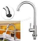 Non6794395 Unbranded Chrome High Spout Kitchen Rotation Single Sink Faucet Spray