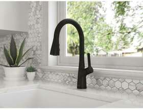 Pfister Neera 038877647172 Single-handle Pull-down Sprayer Chefs Kitchen Faucet Matte Black