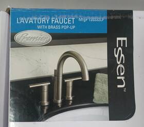Premier Commercial 65421w-7101 Essen 120332lf 2-handle Bathroom Lavatory Faucet Brushed Nickel Brass Up