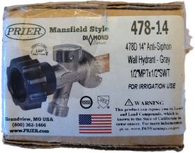 478-14 Prier Diamond Inch X 14 Anti-siphon Frost Free Irrigation Wall Hydrant 478-14 Prier Diamond Inch X 14 Anti-siphon Frost Free Irrigation Wall Hydrant
