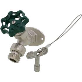 Prier C-355cp.50 1/2 Inch Fpt Handle And Key Operated Angle Sill Faucet Chrome