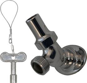 Prier Products C-235cp.75 C-235.75 Chrome 3/4 Inch Fpt Key-operated Angle Sill Faucet