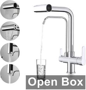 Qyd908059c24 Qaoyede 3 In 1 Kitchen Sink Faucets For Water Filtration System Chrome