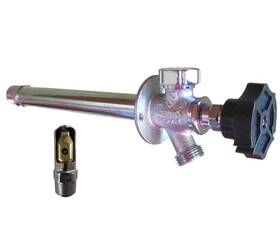 Quarter Ball Qb-112mf Turn Valve Frost Proof Sillcock 14 Inch Wall Thickness 3/4 M.p.t. X