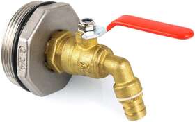 Qwork Wd3424 2 Inch Drum Faucet Brass Barrel With Epdm Gasket For 55 Gallon