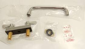 Regency 600fd4100 Deck-mounted Faucet With 4 Inch Centers And 10 Swing Spout Chrome