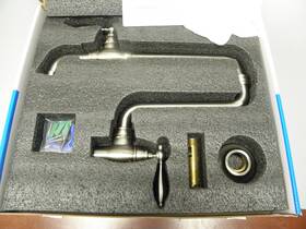 Santiy 838212 Single Wall Mount Faucet Satin Nickel New