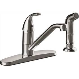Seasons 67221w-1001 Anchor Point Single-handle Standard Kitchen Faucet With Side Spray In Chrome