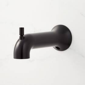 Signature Hardware 951354 Lentz 6-7/8 Inch Tub Spout Black