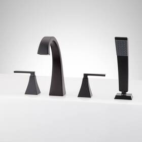Signature Hardware Shvl4rtgmb Vilamonte 4-hole Roman Tub Faucet And Hand Shower - Without Rough-in Valve