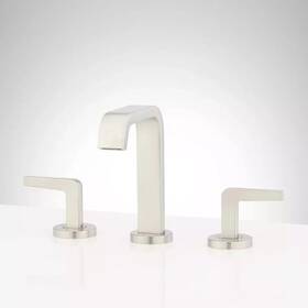 Shwscdr807zbn Signature Hardware Drea Widespread Bathroom Faucet - Brushed Nickel