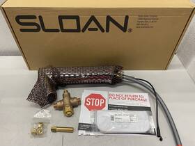 Sloan 3324261 Basys Battery Powered Deck Mount Double Sensor Faucet Chrome