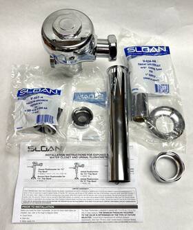 378-0056 Sloan Parts Only 3780056 111 Sfsm 1.6 Gpf Top Spud Exposed Polished Chrome