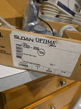 Sloan 671254269965 Optima Plus Esd - 350 Battery Soap Dispenser