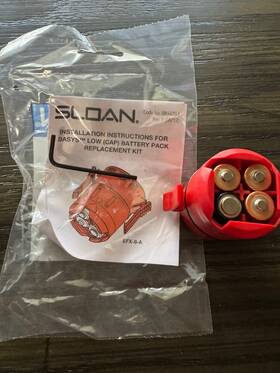 Efx-8-a Sloan 671254400429 Battery Case Kit Efx3/efx6 Cap