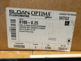 8186-0.25 Sloan Optima Plus Flushometer 8186-0.25 Sloan Optima Plus Flushometer
