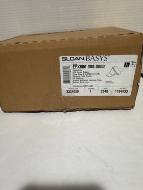 Sloan Efx600.000.0000 Efx-600.000.0000 Basys Sensor Faucet Low Integrated Base Bowed 0.5 Gpm