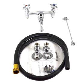 Speakman Sc-5811-rcp-5h New Sc-5811-rcp 5h Service Sink Faucet With 5ft Vinyl Hose And Wall Hook