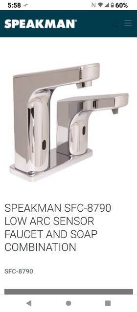 Speakman Sfc-8790 Faucet With Optional Thermostatic Mixing Valves Included