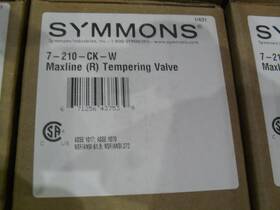 Symmons 7-210-ck-w Maxline Tempering Valve With Wall Mount Brackett