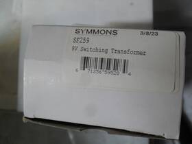 Sf259 Symmons 9v Switching Transformer