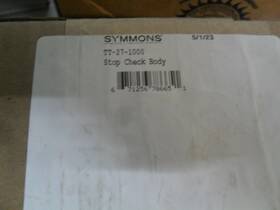 Symmons Tt-27-1000 Stop Check Body Factory Sealed