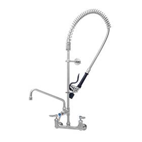 T&s 671262017114 T&s S-0133-12-cr-bj Eversteel Pru With 8 Inch Wall Mount Ss Mixing Faucet