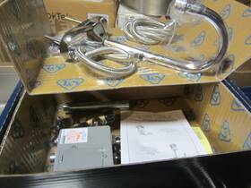 T&s 671262843201 T&s Ec-3107-lf22 Deck Mounted Chekpoint Sensor Faucet With 4 1/8 Inch Rigid Goosenec