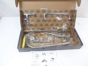 T&s B-0133-12-cr-b T&s Pre-rinse 8 Inch Center Faucet With Add-on 12 Neck