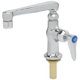 T &s B-0208-cr Single Deck Mount Faucet With 6 Inch Swing Cast Spout And Cerama Cartridge
