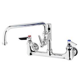 T&s B-0231-a12cr-ge T&s Wall Mount Pantry Faucet With 8 Inch Centers 12 Swing Nozzle