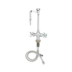 T&s Bl-5704-08wh4 T&s Bl-5704-08 Lab Mix Faucet With Rigid Vacuum Breaker Nozzle Serrated Tip