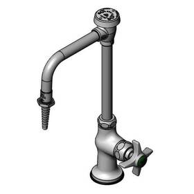 T&s Bl-5709-08 T&s Lab Faucet Single Temp. Control Swivel/rigid Serrated Tip