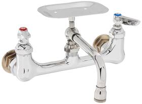 T&s Brass B-0233-01 T&s Wall Mount 8-inch Centers 6-inch Swing Nozzle Double Pant