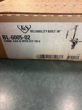 Bl-6005-02 T&s Brass Combination Gas/water Laboratory Faucet Nos