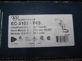 T&s Ec-3100 T&s Brass Chek Point Electric Faucet Series