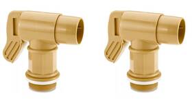 U-line H-2956 Lot Of 2 New Uline Inch Plastic Drum Faucet Fda Compliant