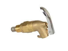 Vestil 094724727404 Dft-rigid Brass Manual Drum Faucet With Lockable Handle