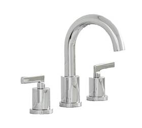 West Elm 4029561 Jackson 8 Inch Widespread Bathroom Faucet Set With Drain In Polished Nickel