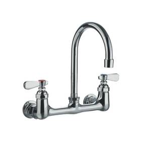 Whitehaus Whfs9814-p5-c Whfs9814-p5 1.5 Gpm Wall Mounted Double Handle Laundry - Chrome