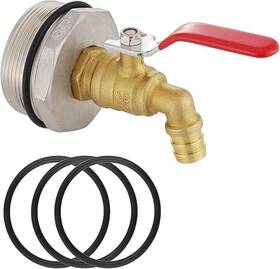 Windblow Grass 445025488441 Brass Barrel Faucet For 55 Gallon 2 Inch Drum Rain Spigot With Epdm Gasket