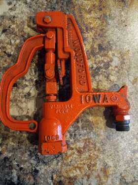 Woodford 106d Vtg. Water Hydrant Co. Variable Flow With Handle Used